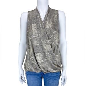 Akemi+Kim gold tank top Anthro small